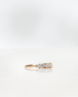 Brigitte 18K Gold, Whitegold or Rosegold Ring w. Diamonds