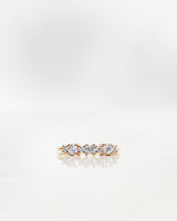 Brigitte 18K Guld, Hvidguld eller Rosaguld Ring m. Diamanter