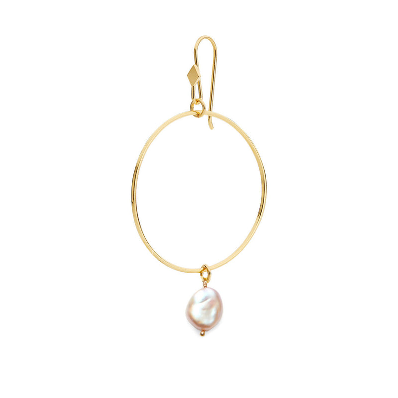 Brizo Gold Plated Earring w. Pearls
