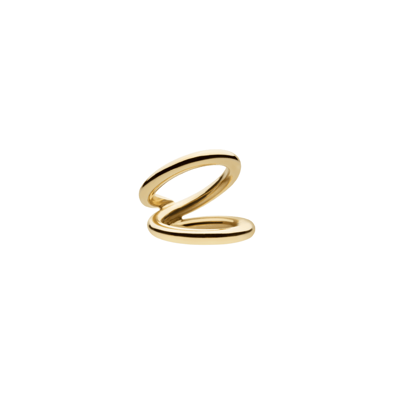 Bulky Viper Ring Gold Plated