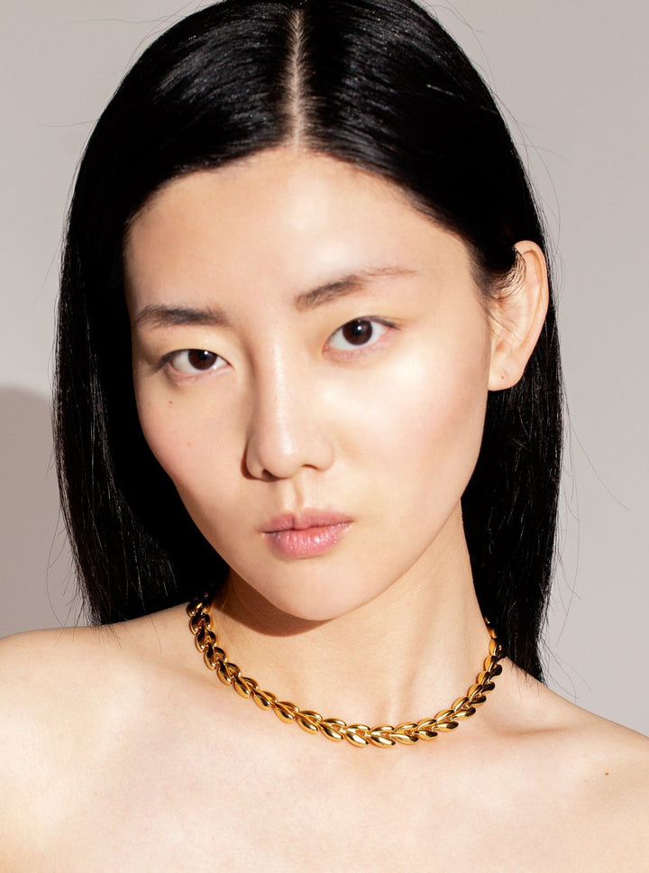 The Fishbone Chain Necklace - Bold