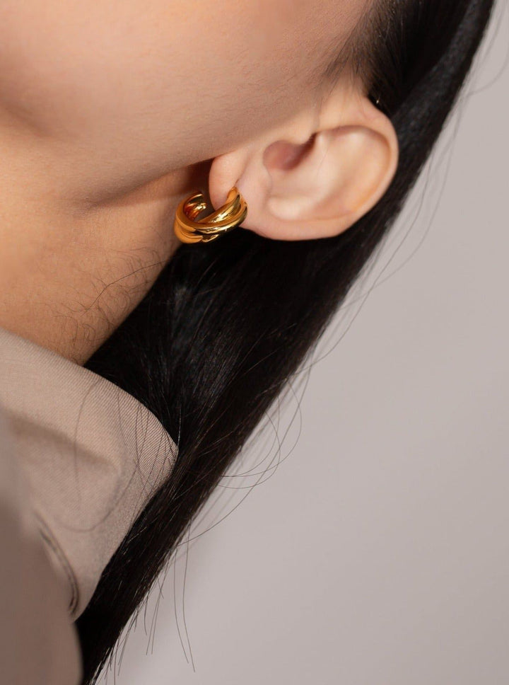 Triple Twist Hoops