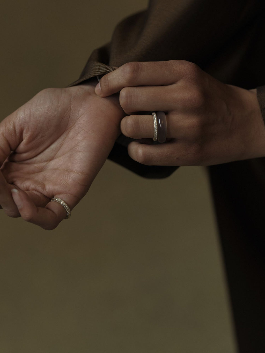 Triple Diamond Eternity Band