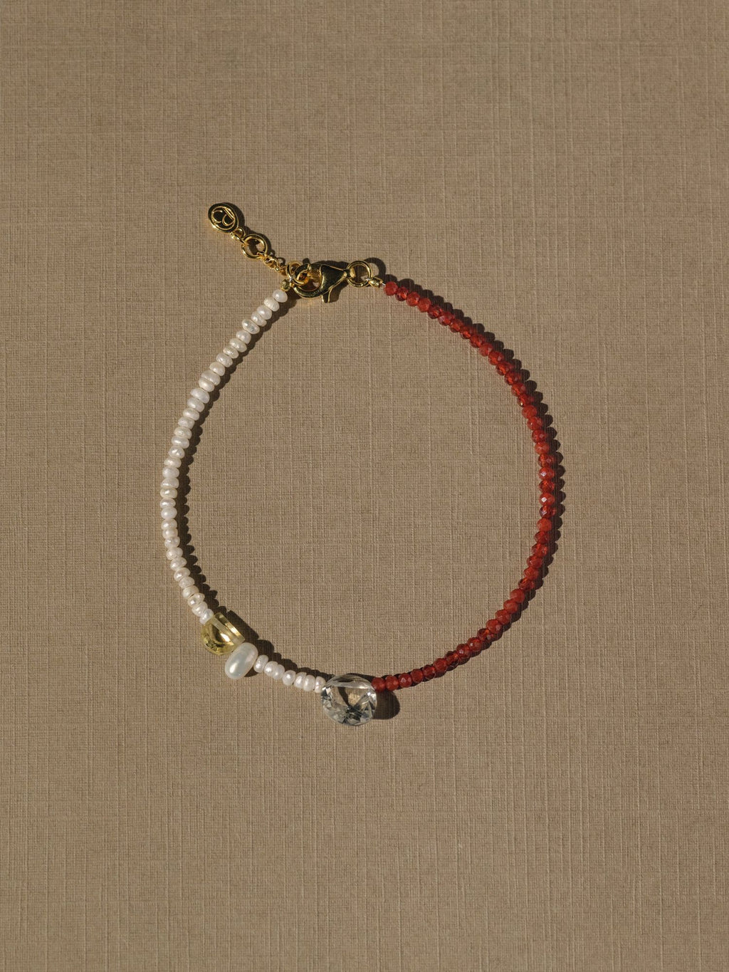 Half Full Green Amethyst Bracelet