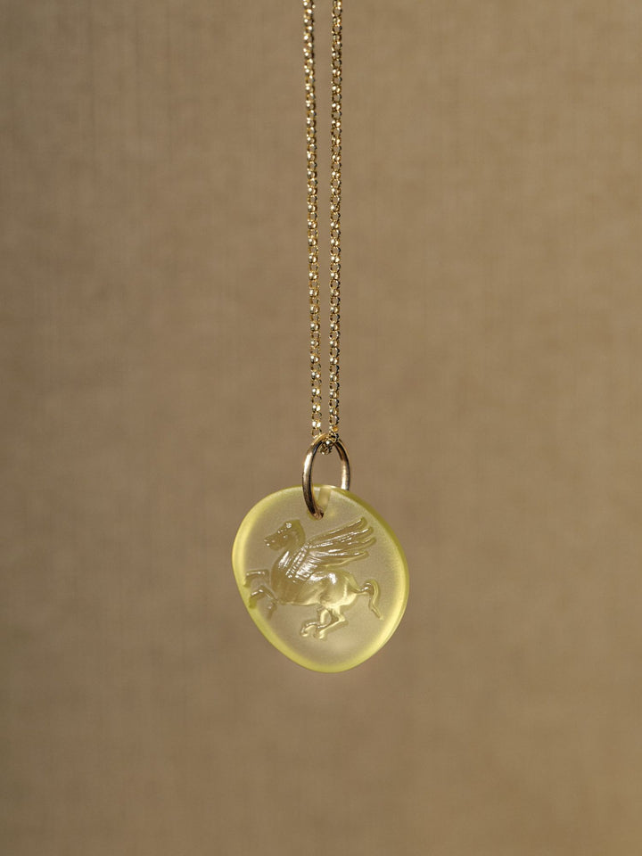 Pegasus Pendant - Lemon Quartz