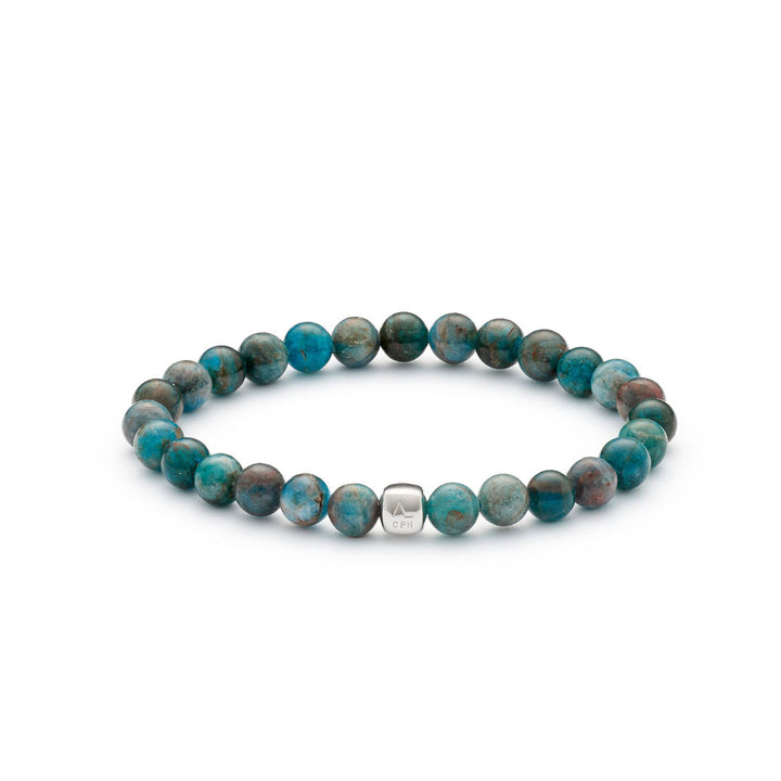 (6 mm) Silberarmband mit Apatite