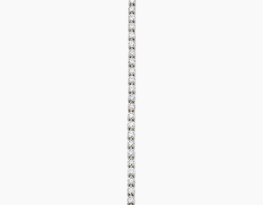 Petitie 14K Whitegold Tennis Bracelet w. Lab-Grown Diamonds