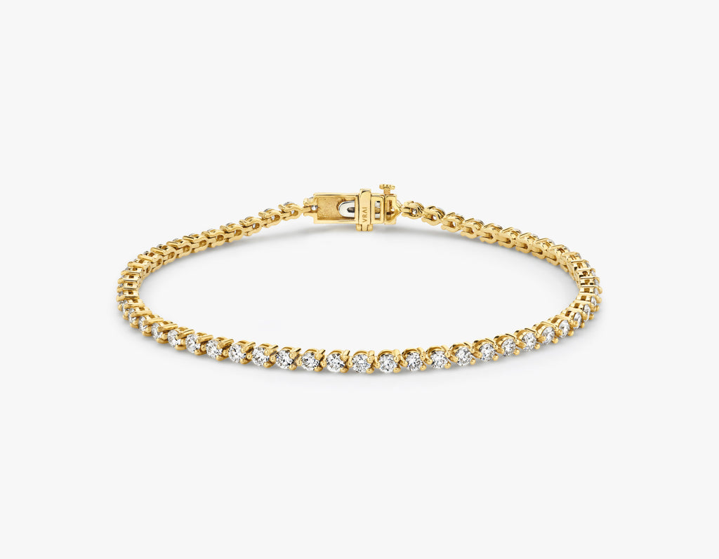 Petitie Tennis Armband I Labor-Diamant 14K Gelbgold