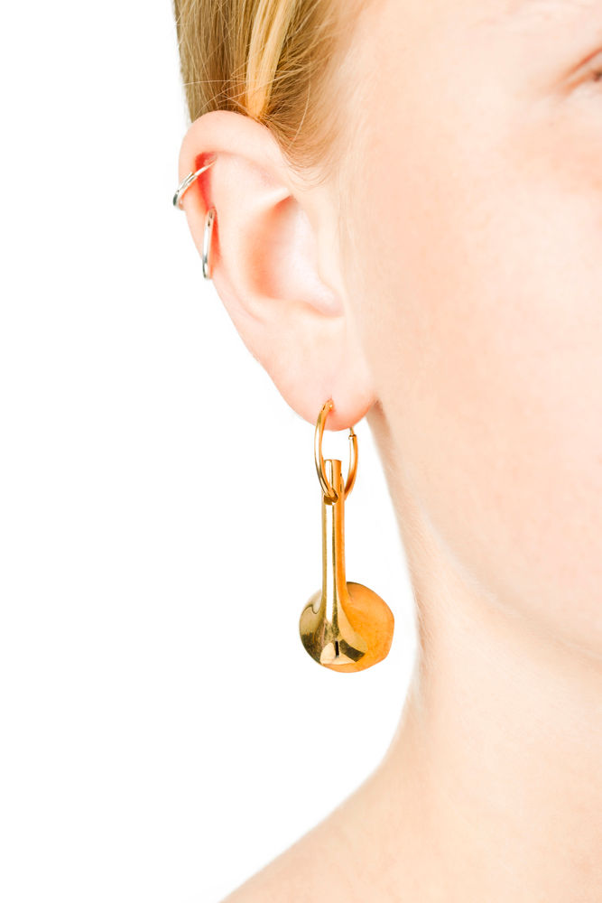 Earphone Gold Plated Hoop