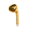 Earphone Ohrring aus Gold I 1 Perle goldplattiert