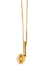 Single earphone Gold Plated Necklace