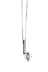 Single earphone Silver Necklace