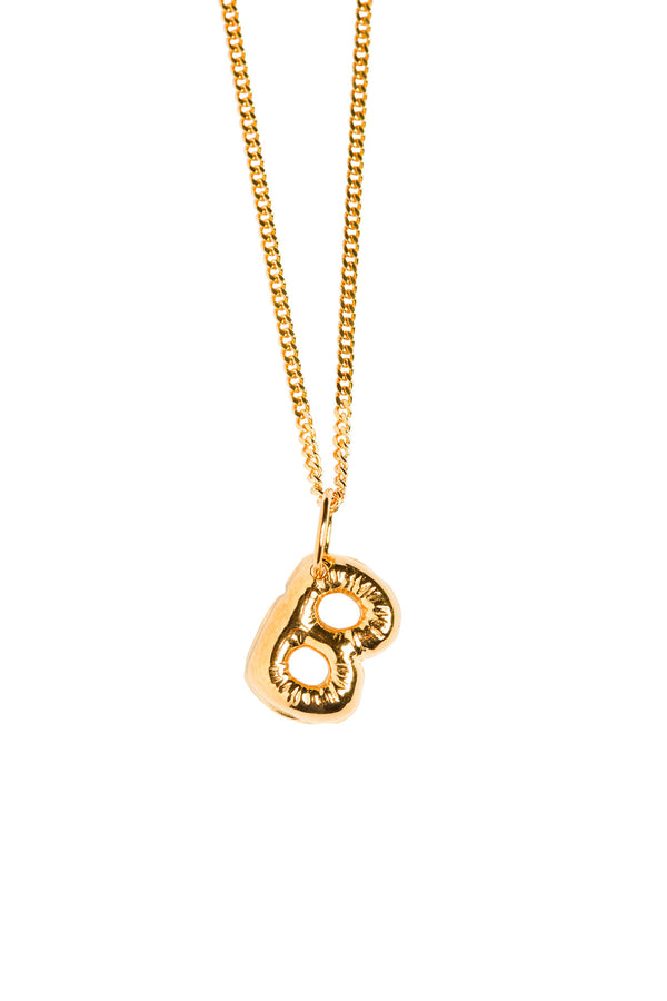 Letter B Gold Plated Necklace