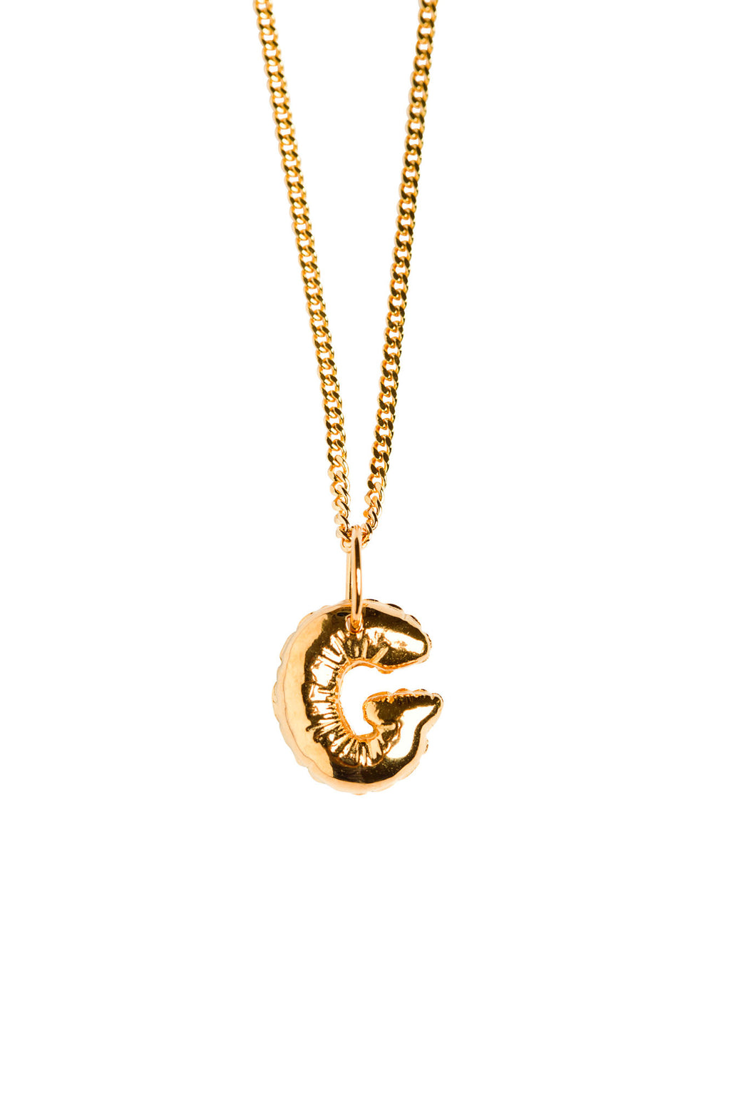 Letter G Gold Plated Necklace