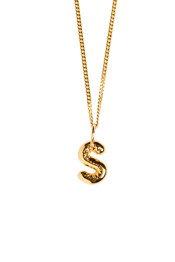 Letter S Gold Plated Necklace