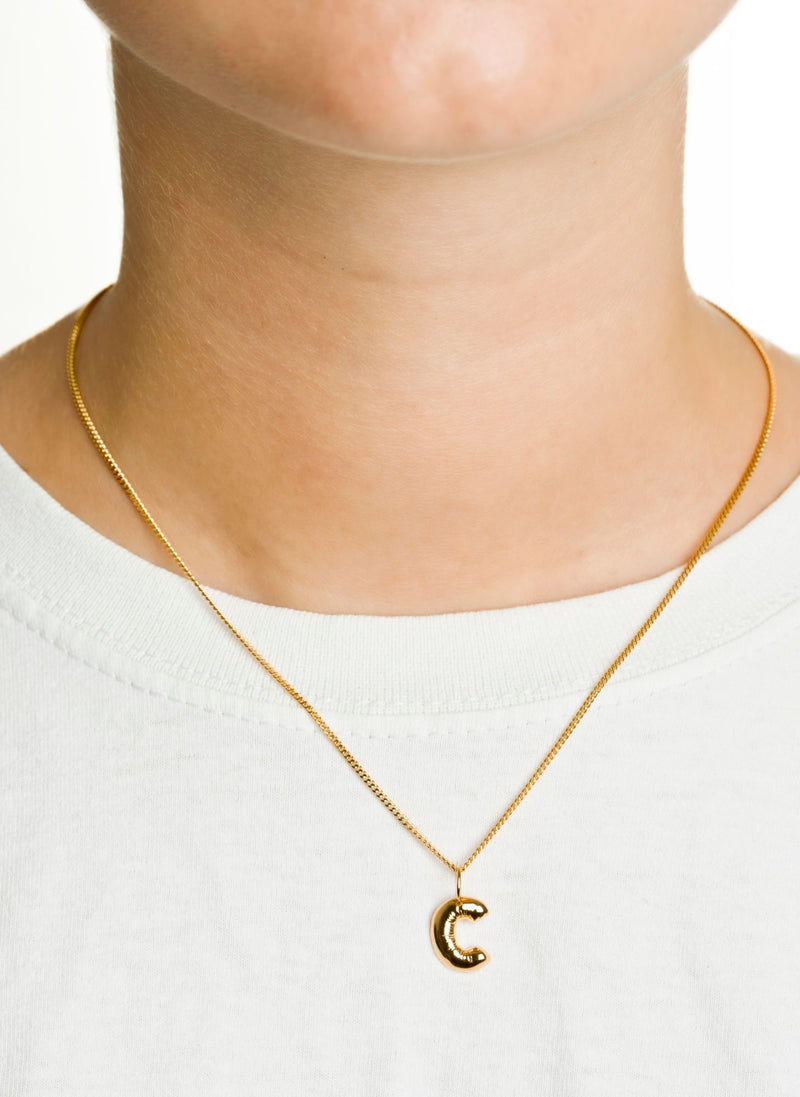 Letter C Gold Plated Necklace