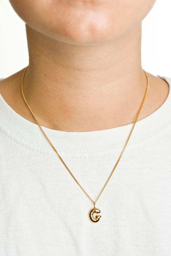 Letter G Gold Plated Necklace