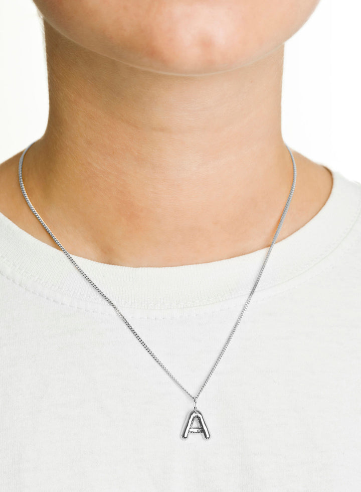 Brev en sølv halskæde