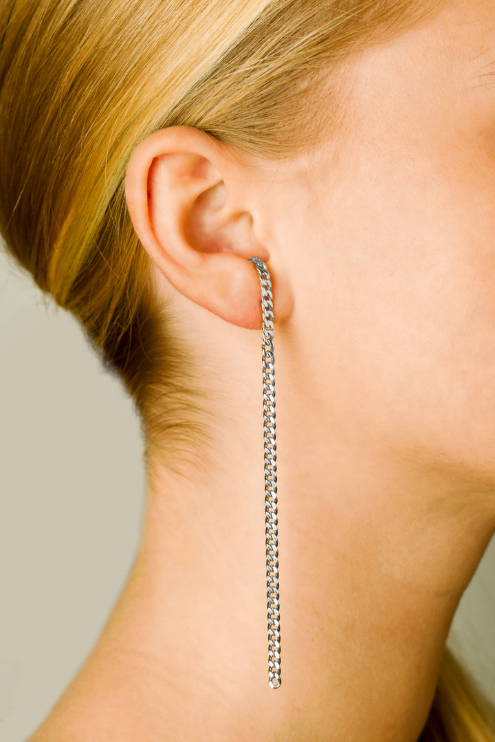 Elsa half hoop Silver Earring