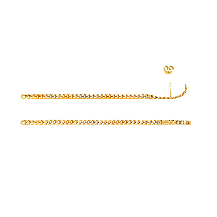 Elsa halvt forgyldt ørering