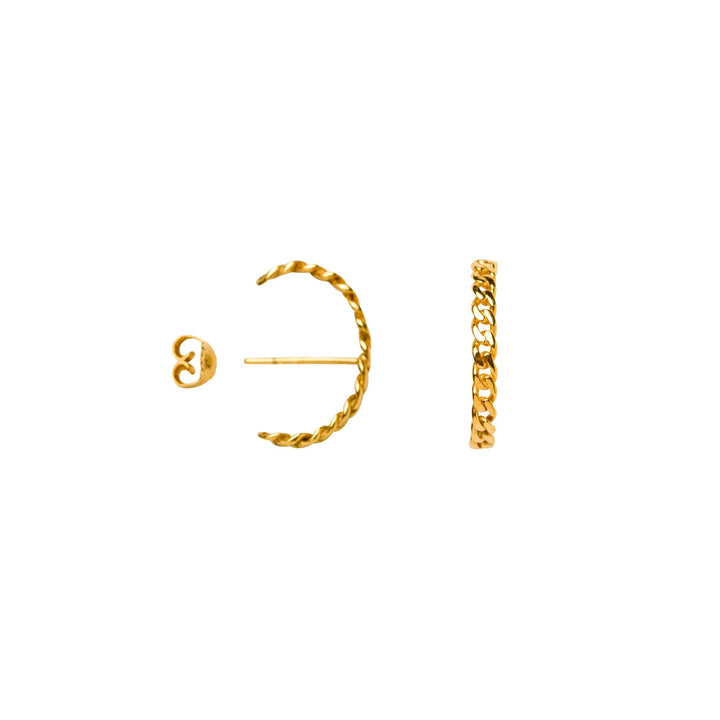 Elsa half hoop Gold Plated Hoop