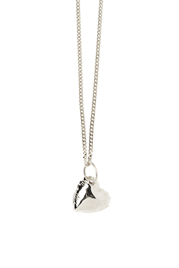 Letter Heart Silver Necklace