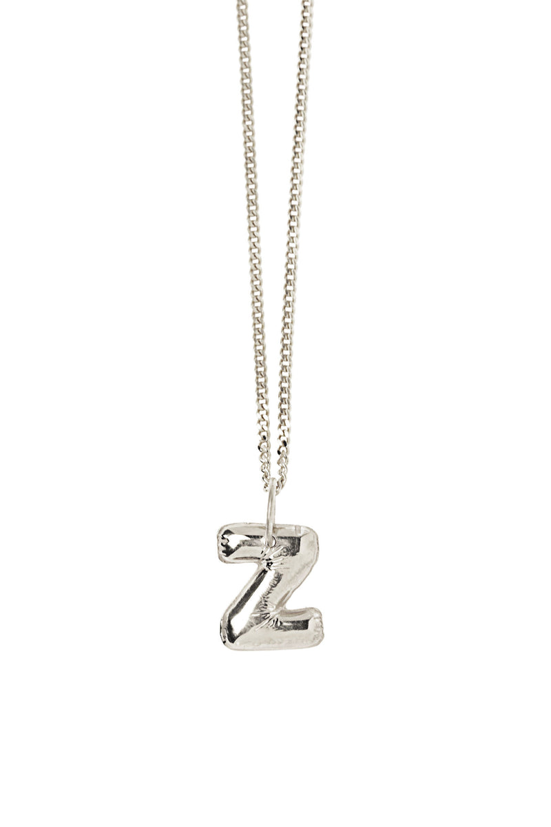 Letter Z Silver Necklace