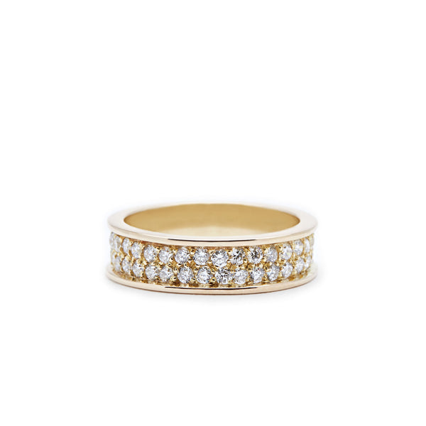Courage 18K Gold, Whitegold or Rosegold Ring w. Lab-Grown Diamonds