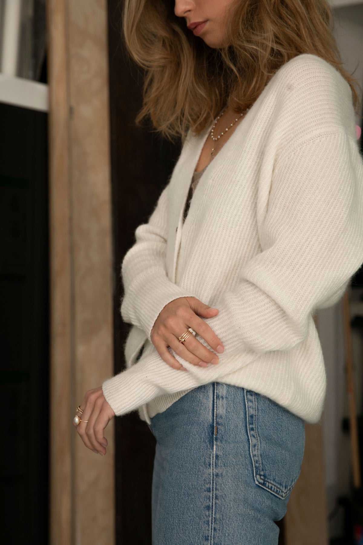 Dome 10K Gold Ring w. Pearl