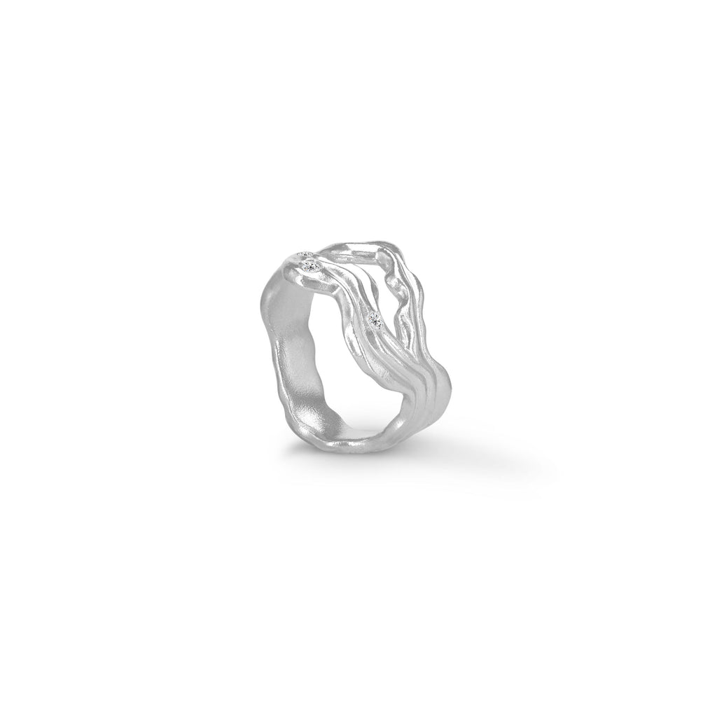 Cassiopeia Silver Ring w. Zirconia