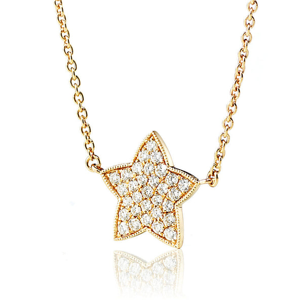 Star Universe Halskette aus 18K Gold, Rosé- oder Weißgold