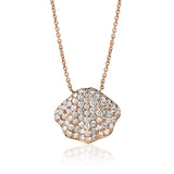 Seashell Dream 18K Gold, Rosegold or Whitegold Necklace w. Diamonds