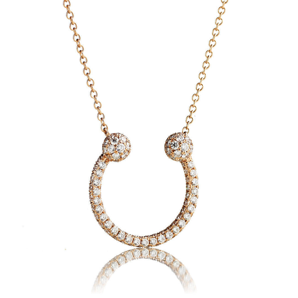 Harmony 18K Gold, Rosegold or Whitegold Necklace w. Diamonds