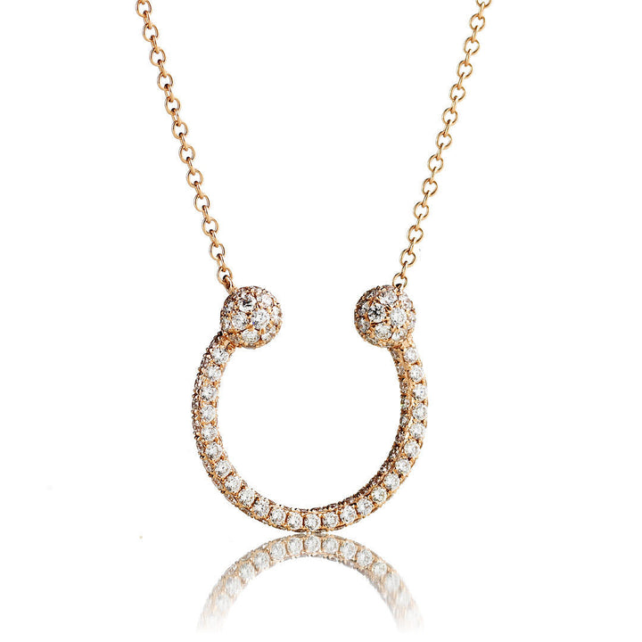 Harmony 18K Gold, Rosegold or Whitegold Necklace w. Diamonds