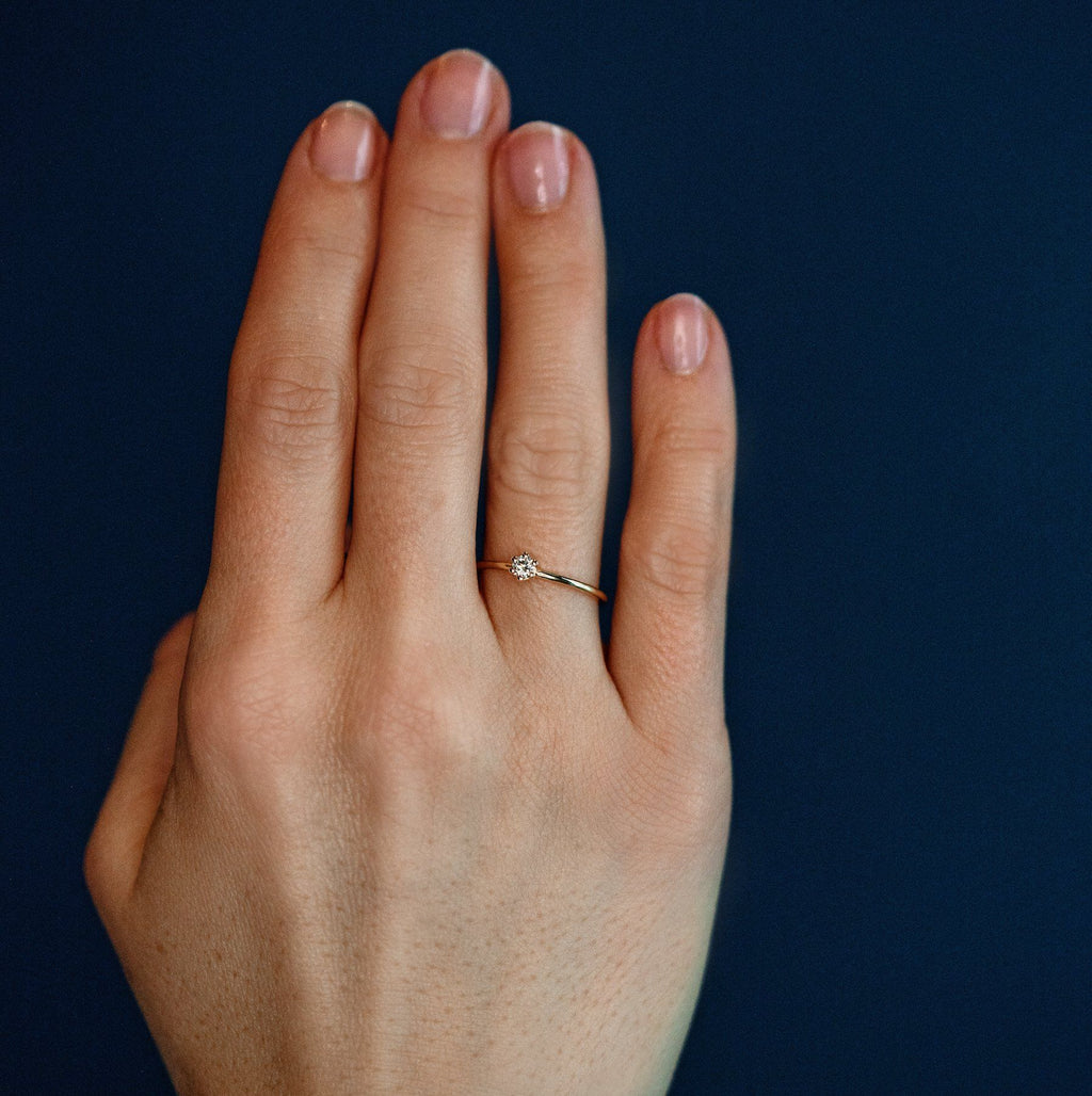 The Classic 6 Zacken stabelbar I Goldring aus 18K I 48