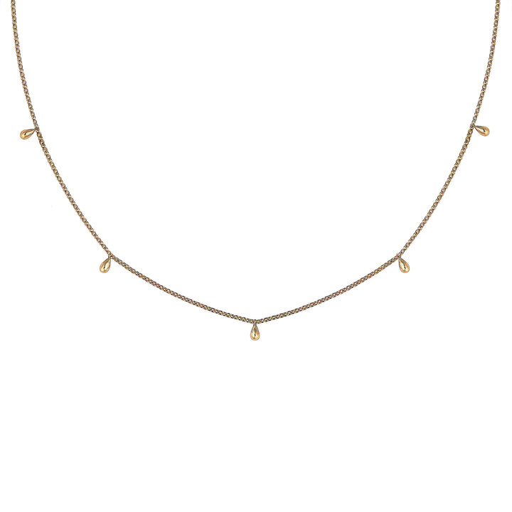 Mini Choker Drops 18K Guld Halskæde