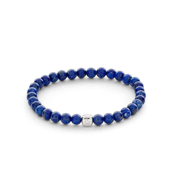 ColorUp (6mm) Silver Bracelet w. Lapis