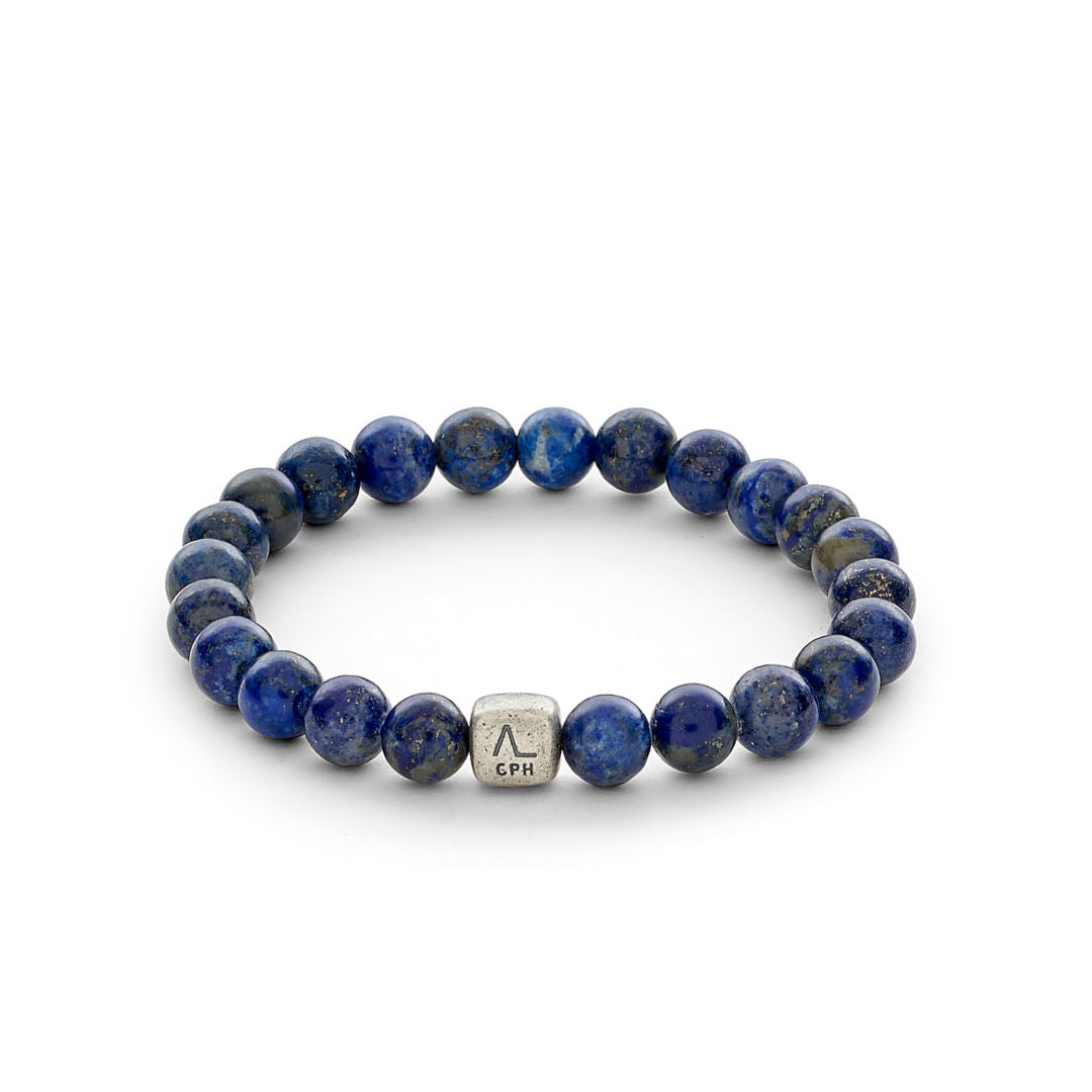 ColorUp (8mm) Silver Bracelet w. Lapis
