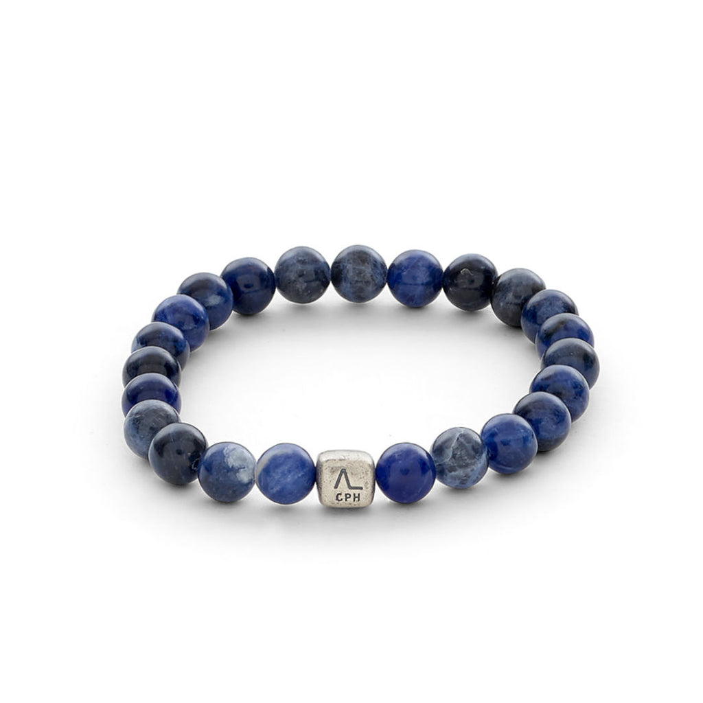 ColorUp Sodalite (8mm) Silver Bracelet