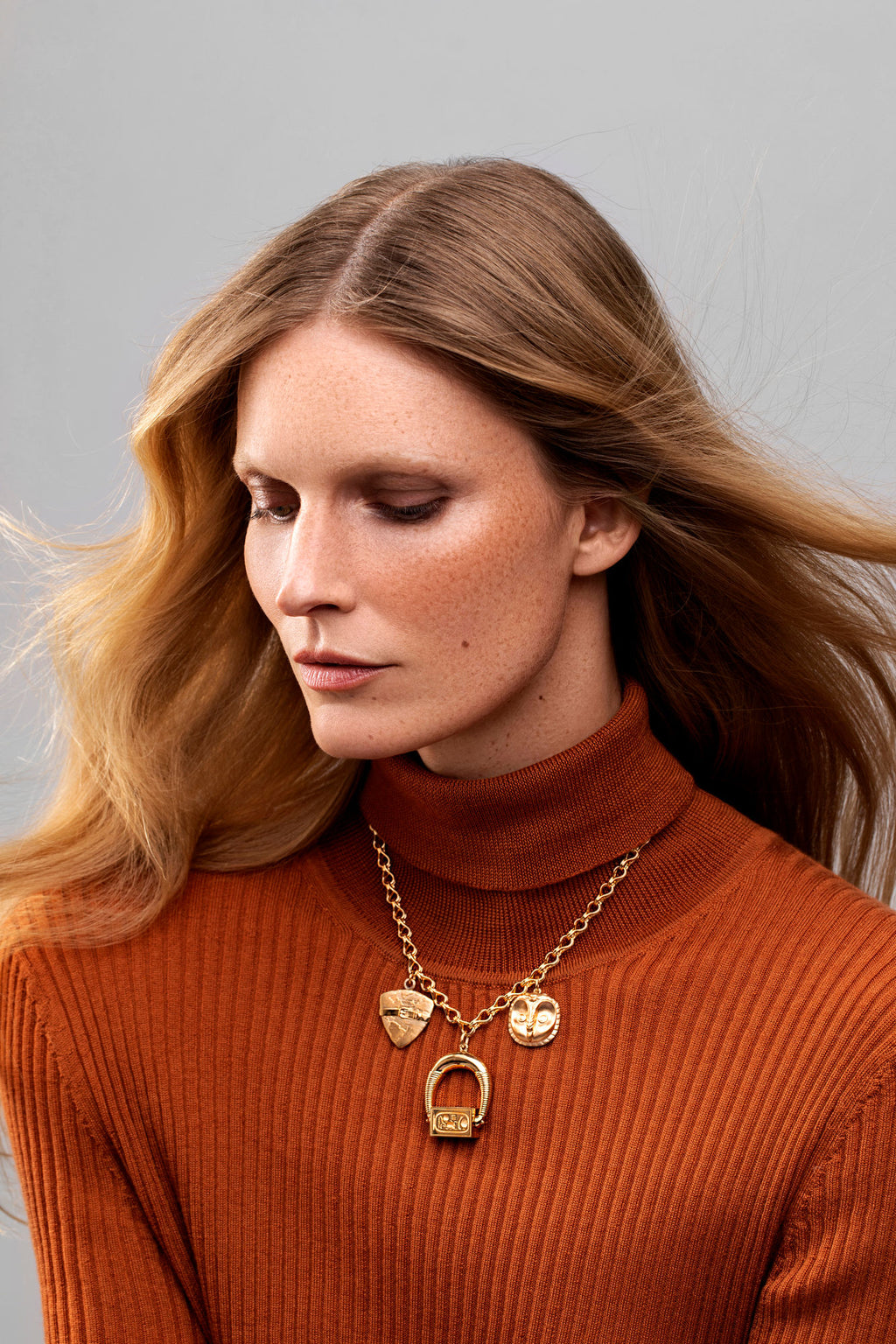 Futura Jewelry | Amulet 18K Gold Necklace