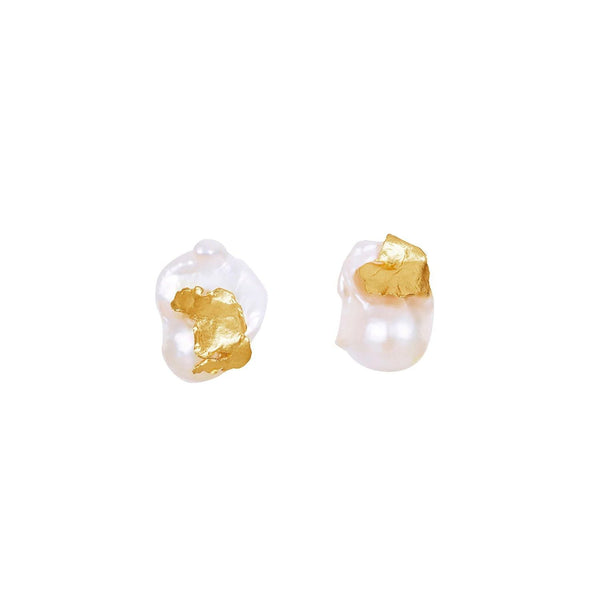 Cordelia Gold Plated Studs w. Pearls