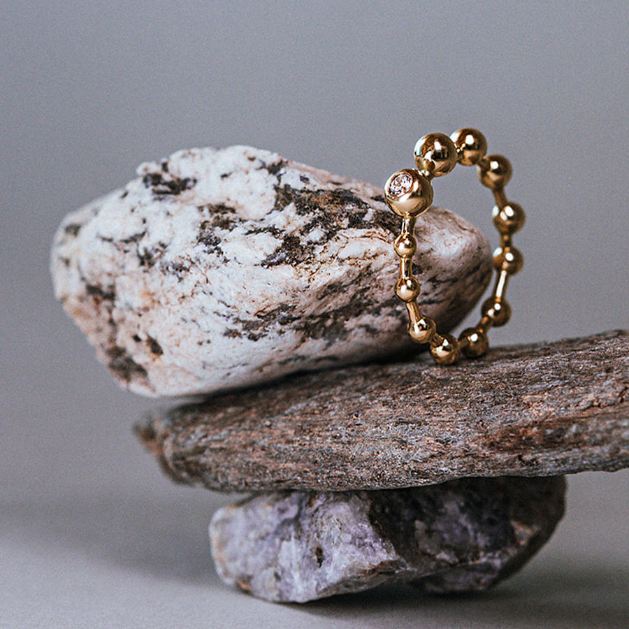 Cosmic Dreams 18K Guld Ring m. Lab-Grown Diamant