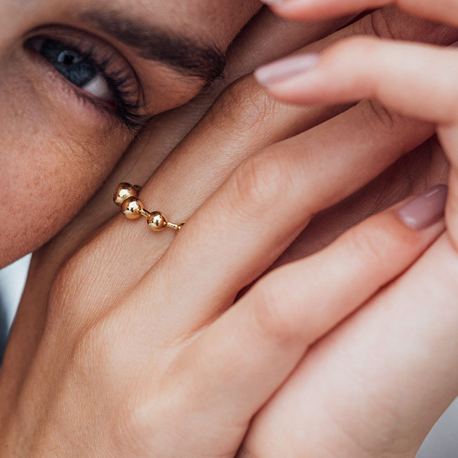 Cosmic Dreams 18K Guld Ring m. Lab-Grown Diamant