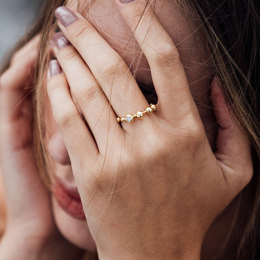 Cosmic Dreams 18K Guld Ring m. Lab-Grown Diamant