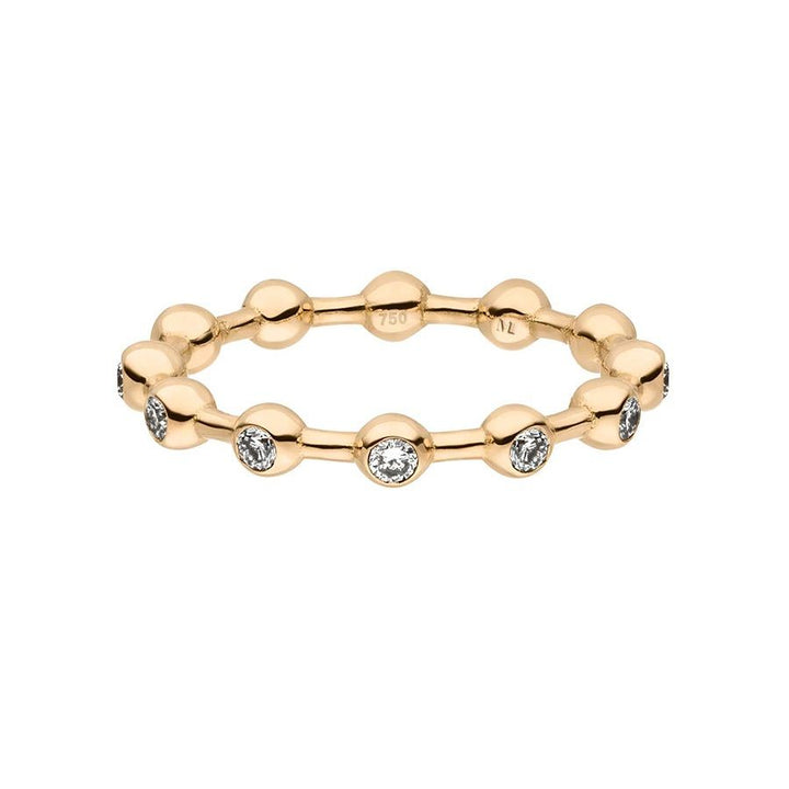 Cosmic Infinity 18K Gold Ring w. Lab-Grown Diamonds
