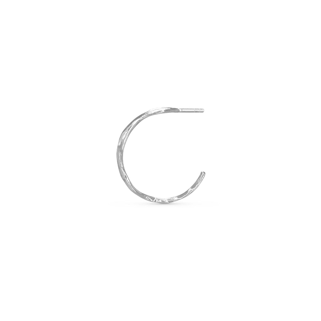 Cassiopeia Silver Hoop w. Zirconia