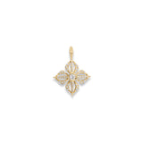Star of Shamballa 18K Gold Pendant w. Diamond