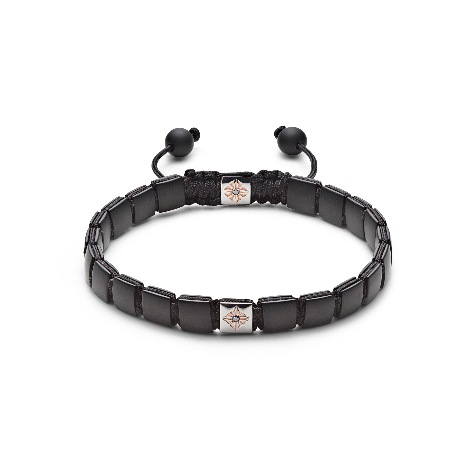 6mm Lock 18K Rosaguld Armbånd m. Diamant