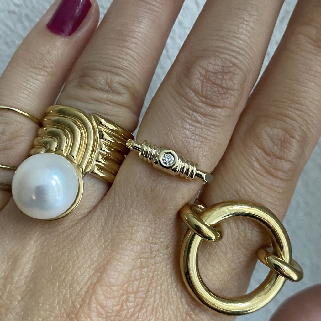 Bullet Ring - 14K Gold