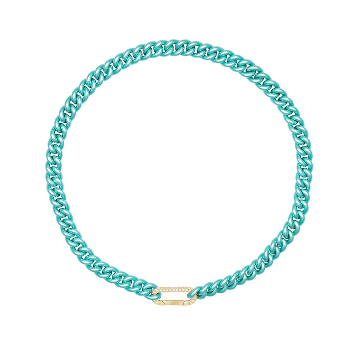 Cuban Sky 18K Gold Necklace w. Diamonds